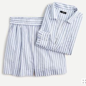 J. Crew Beach Tunic Set in Blue/White - NWT!